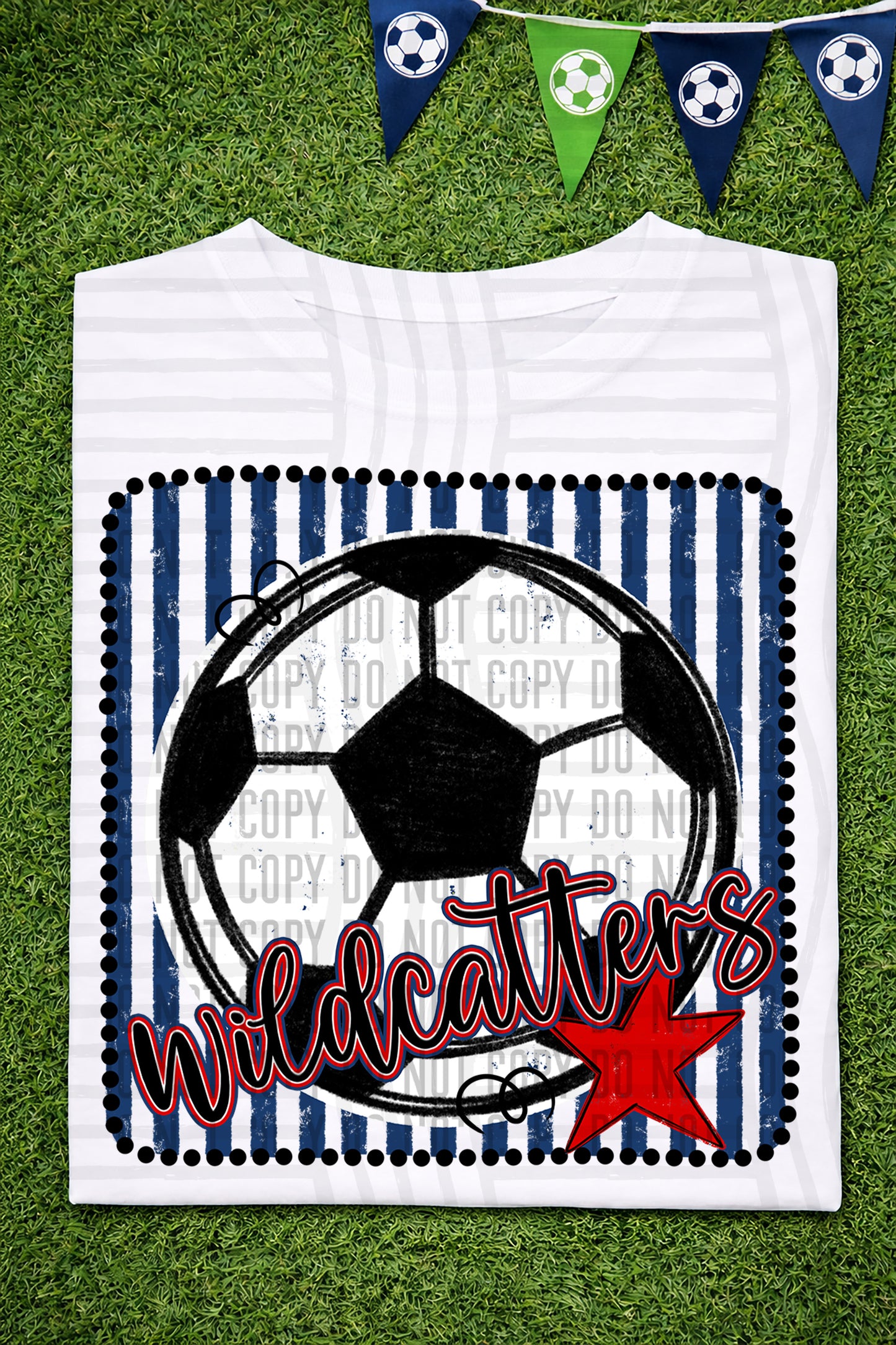 Soccer RWB Framed -  Custom + DROPDOWN - 300 DPI digital download