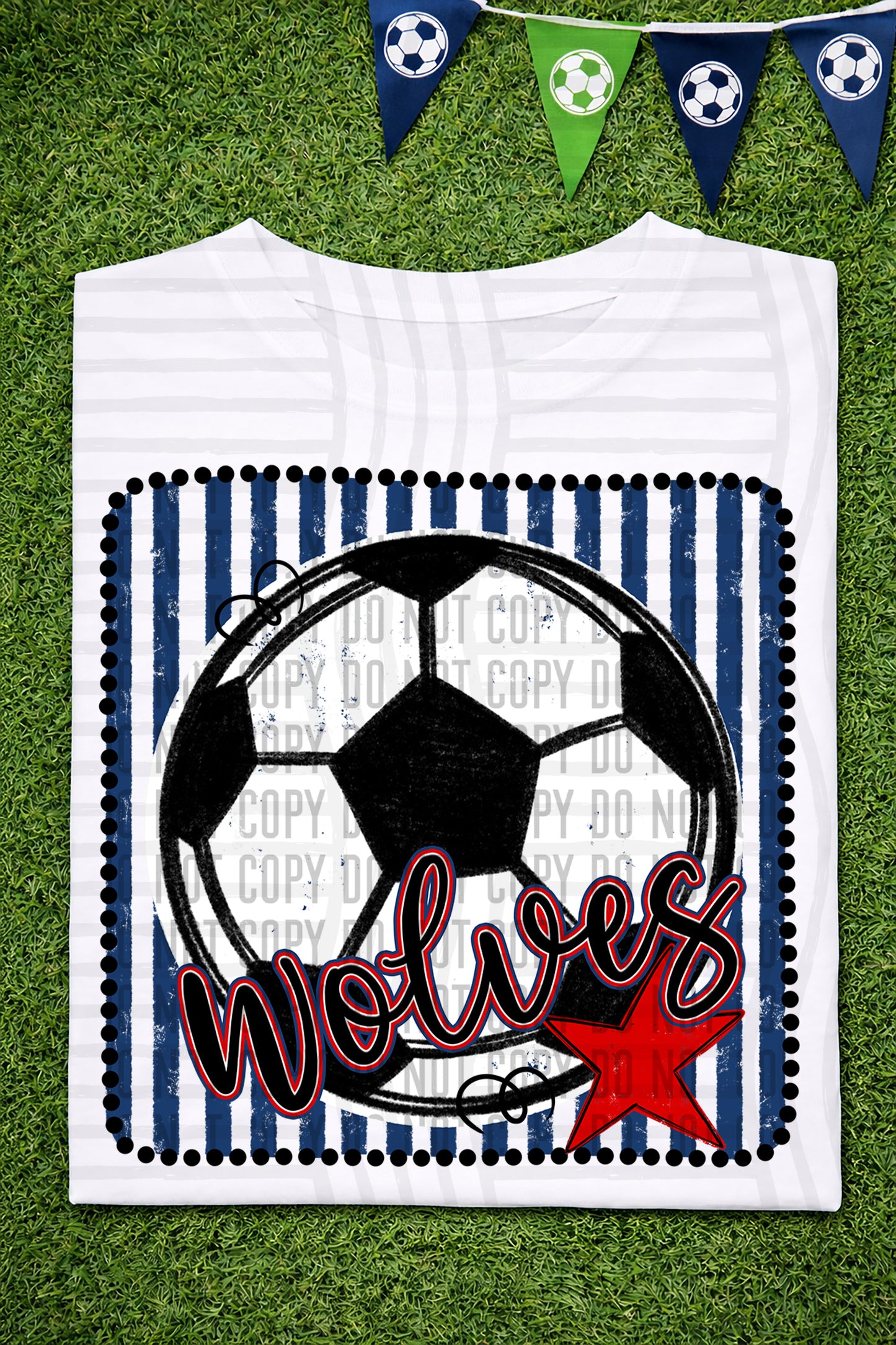 Soccer RWB Framed -  Custom + DROPDOWN - 300 DPI digital download