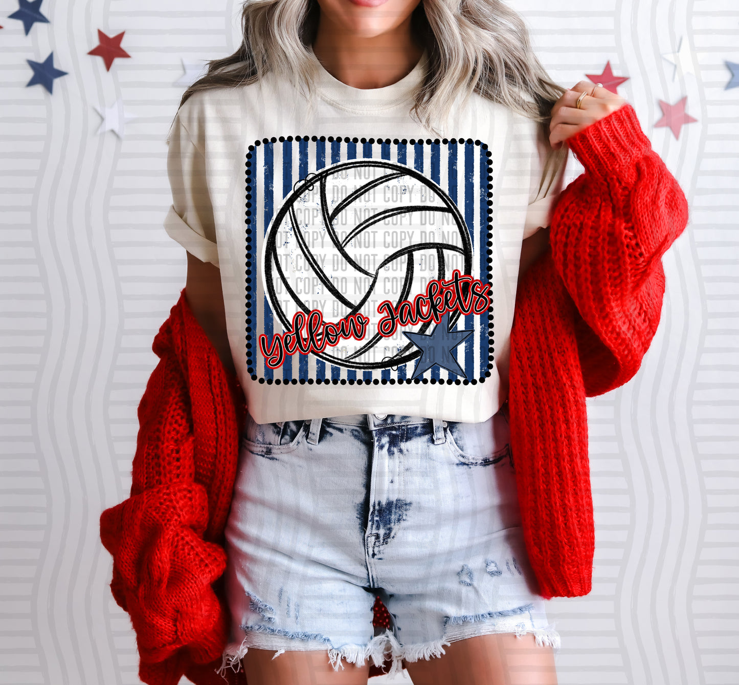 Volleyball RWB Framed -  Custom + DROPDOWN - 300 DPI digital download