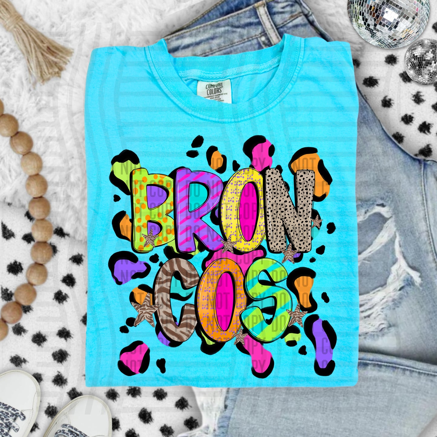 Funky Mix-Up Leopard Spot Mascots - Custom + Dropdown - 300 dpi Digital Download