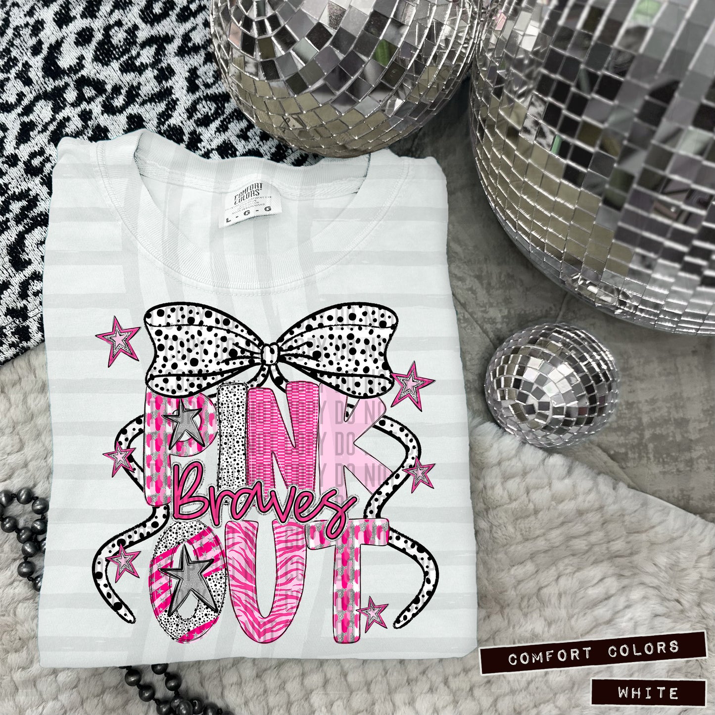 Pink Out Silver - Dropdown + CUSTOM - Digital Download 300DPI PNG FILE