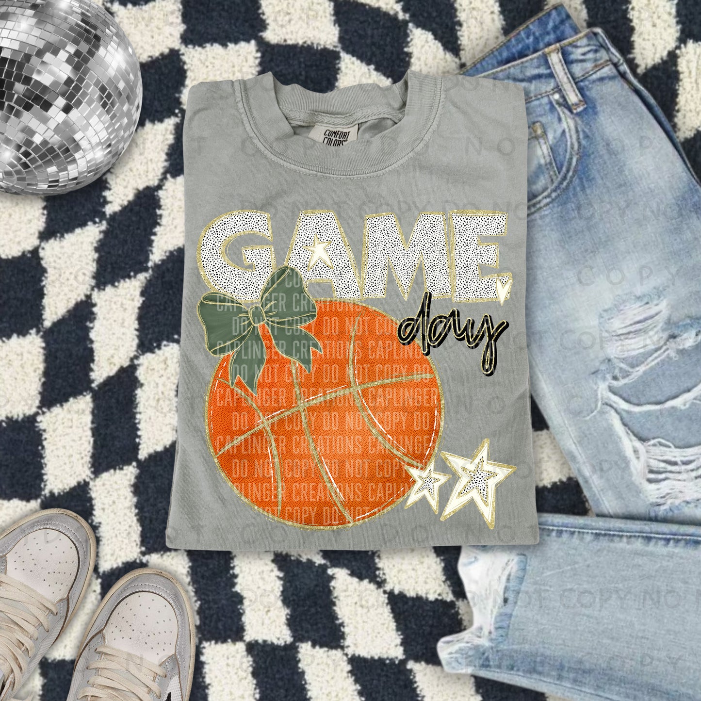 Game Day Basketball - Color Dropdown Digital Download 300DPI PNG FILE