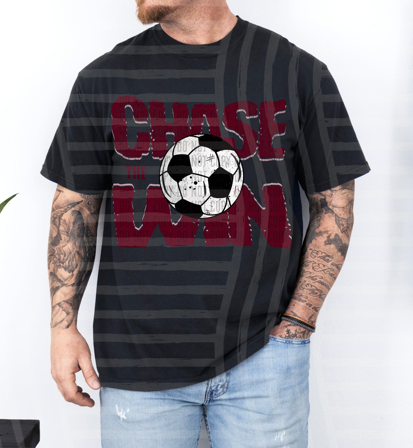 Chase the Win SOCCER - Color Dropdown Digital Download 300DPI PNG FILE