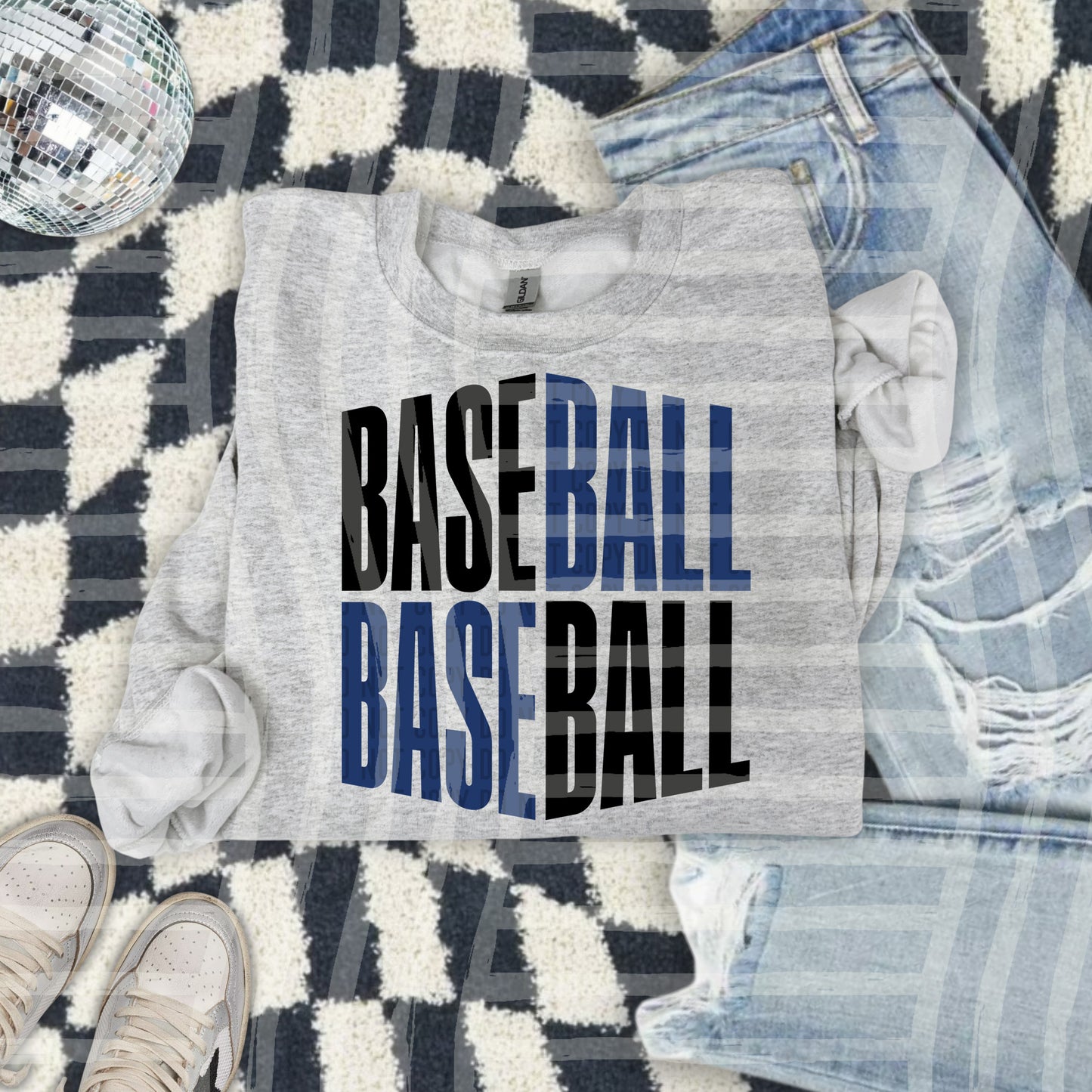 BASEBALL word art -Color Dropdown Digital Download 300DPI PNG FILE