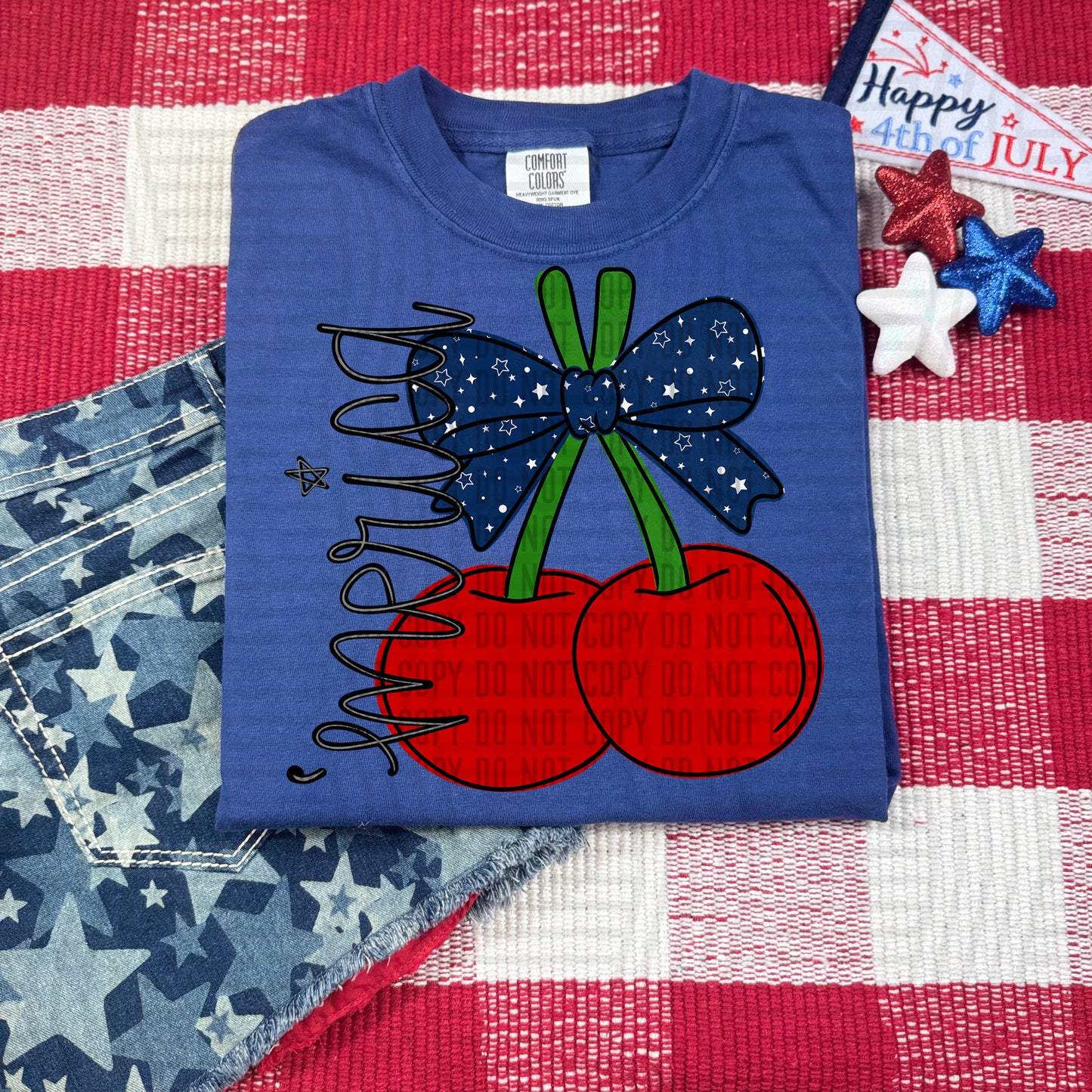 Cherry - 2 versions - America & "America -  Digital Download 300DPI PNG FILE