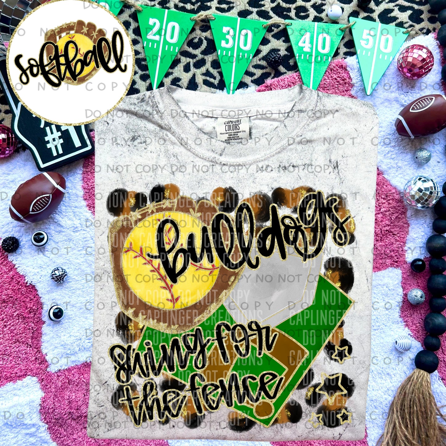 Swing for the fence - Animal Print SOFTBALL with optional sleeve/front- DROPDOWN + CUSTOM - Digital Download 300DPI PNG FILE