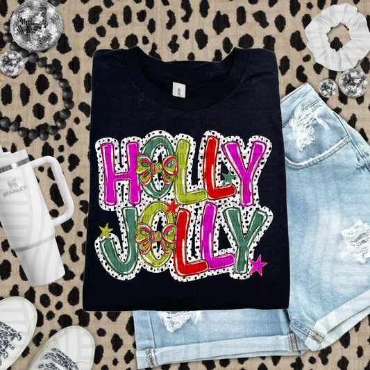 HOLLY JOLLY DOTS - 300DPI PNG FILE