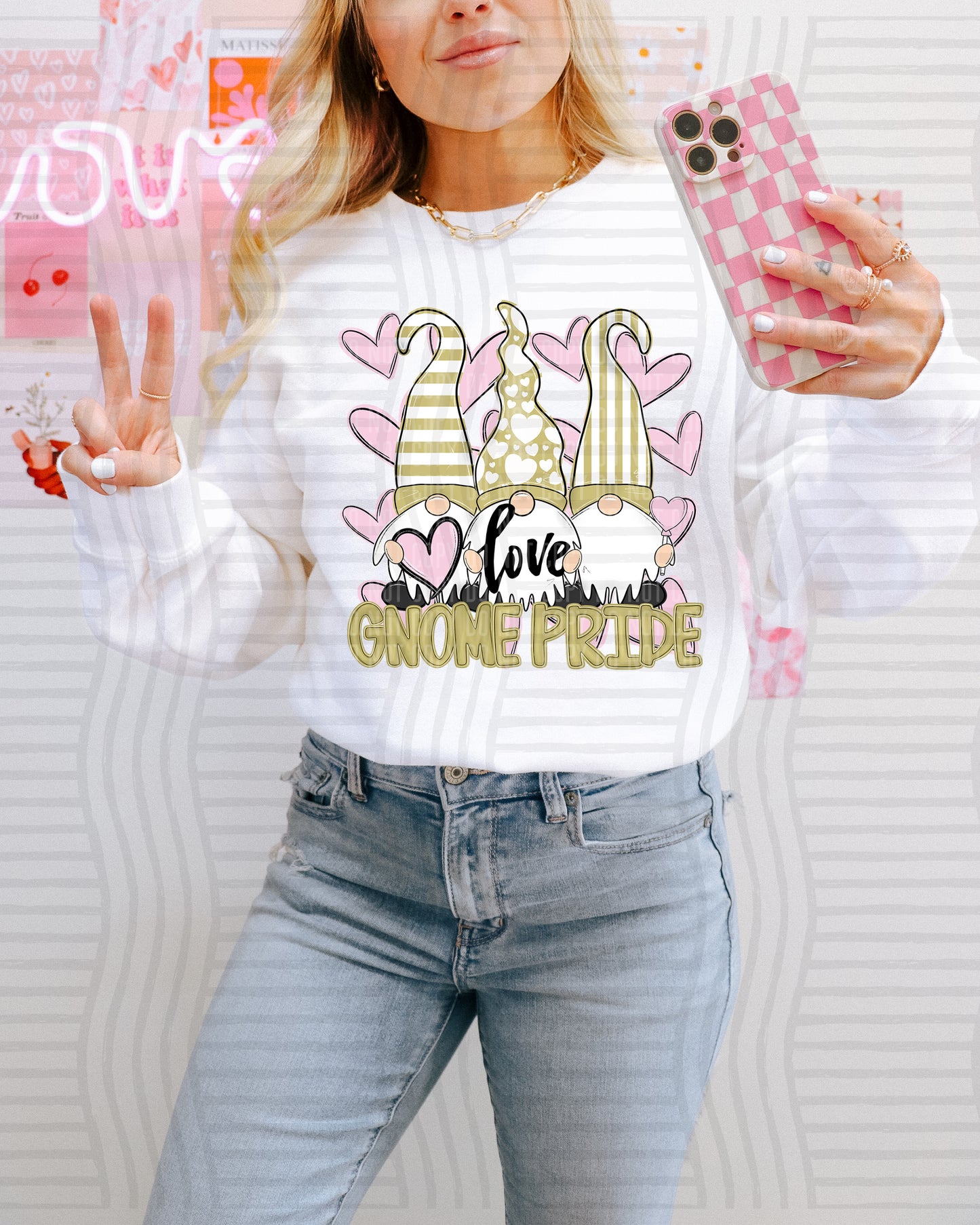 Vday Gnomes Pride - Color Dropdown Digital Download 300DPI PNG FILE