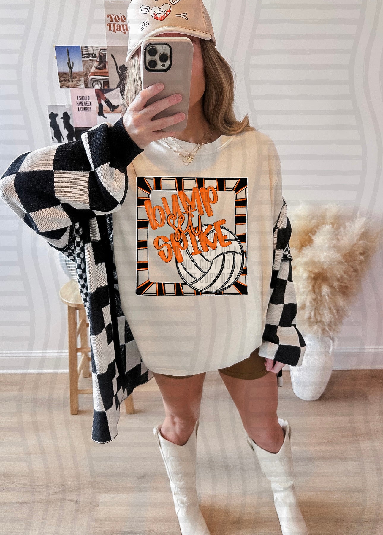 Bump, Set, Spike - Volleyball - Color Dropdown Digital Download 300DPI PNG FILE