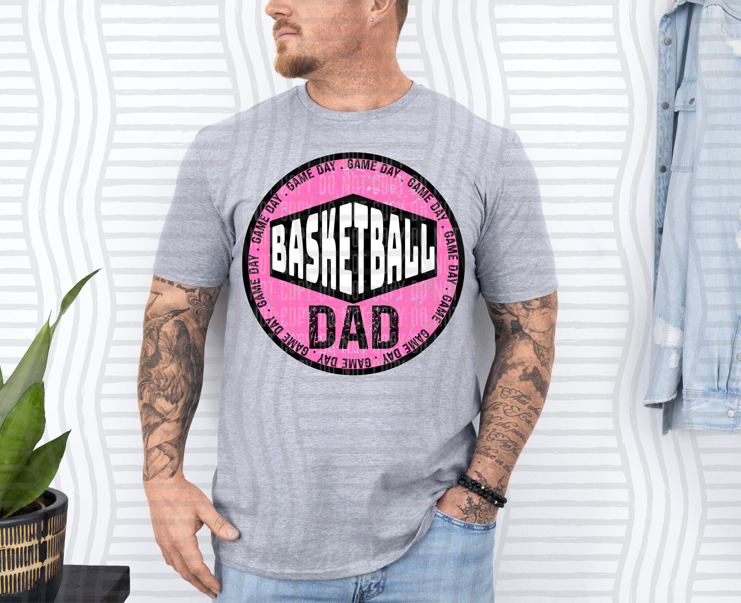 Basketball DAD -Color Dropdown Digital Download 300DPI PNG FILE