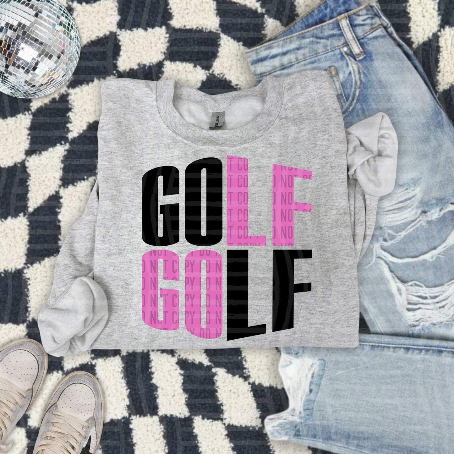 GOLF word art - Color Dropdown Digital Download 300DPI PNG FILE