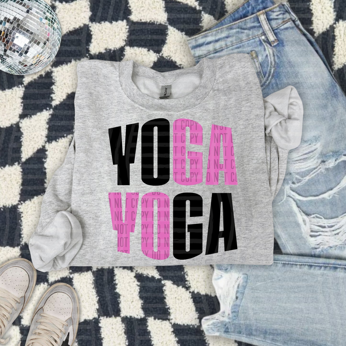 YOGA word art - Color Dropdown Digital Download 300DPI PNG FILE