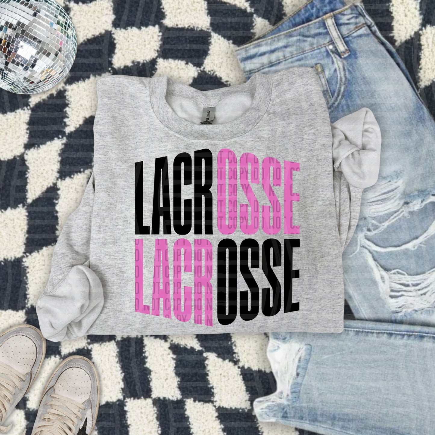 LACROSSE word art - Color Dropdown Digital Download 300DPI PNG FILE