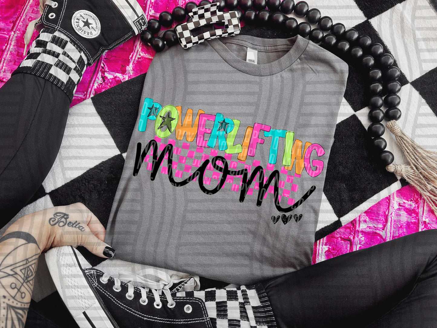 Checkmate Starburst Sports mom - DROPDOWN - 300 DPI digital download