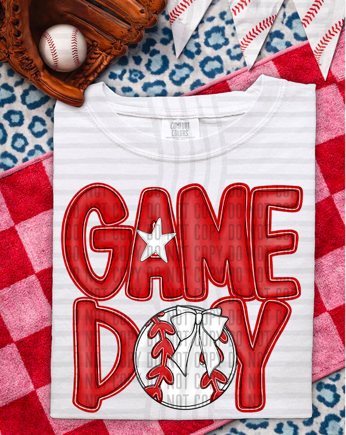 SOFTBALL - GAME DAY - Color Dropdown Digital Download 300DPI PNG FILE