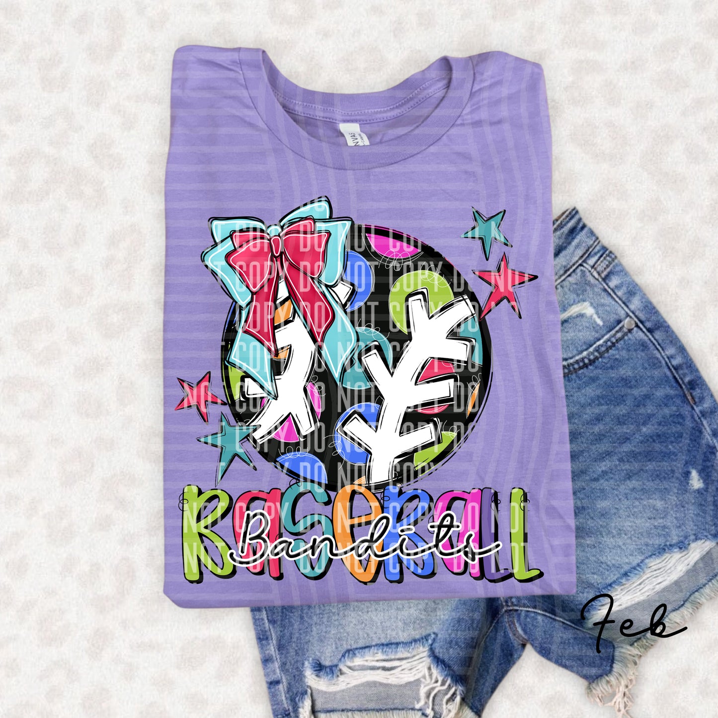 Preppy Polka Dot BASEBALL - Dropdown menu - 300 DPI digital design