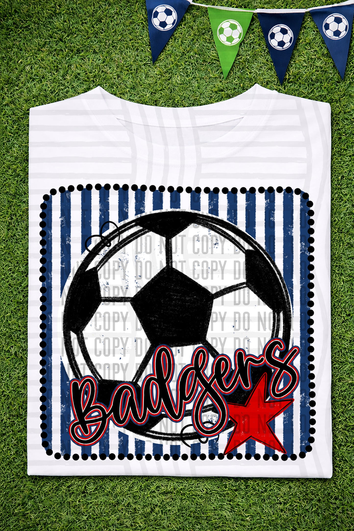 Soccer RWB Framed -  Custom + DROPDOWN - 300 DPI digital download