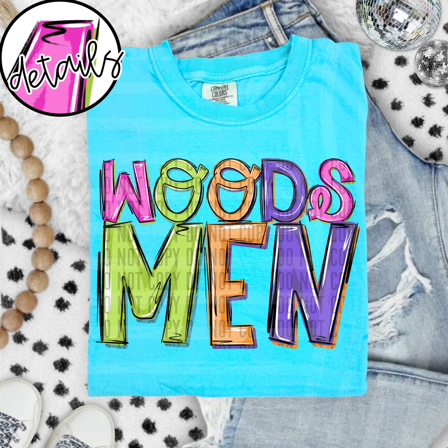 Neon Barbie Stacked - Custom + DROPDOWN - 300 DPI digital download
