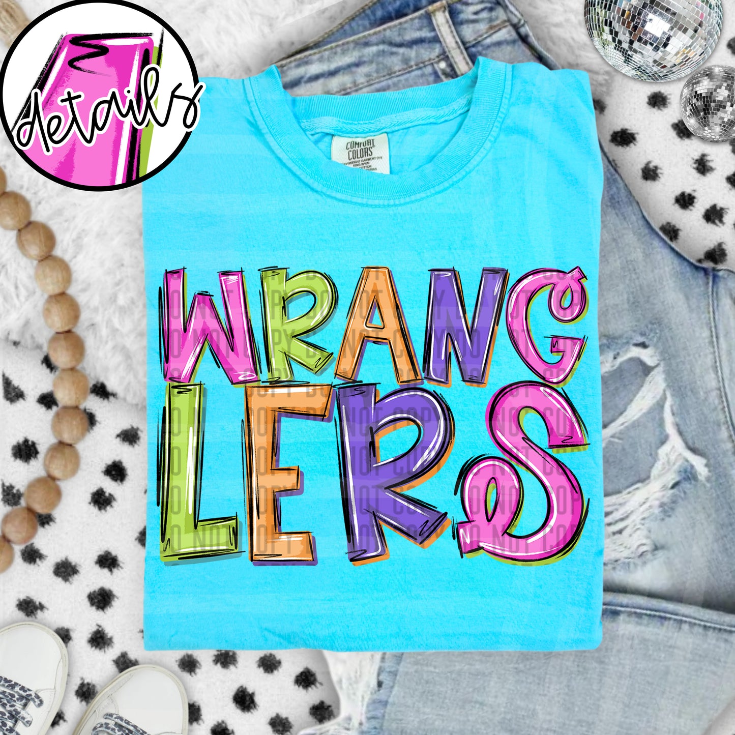Neon Barbie Stacked - Custom + DROPDOWN - 300 DPI digital download