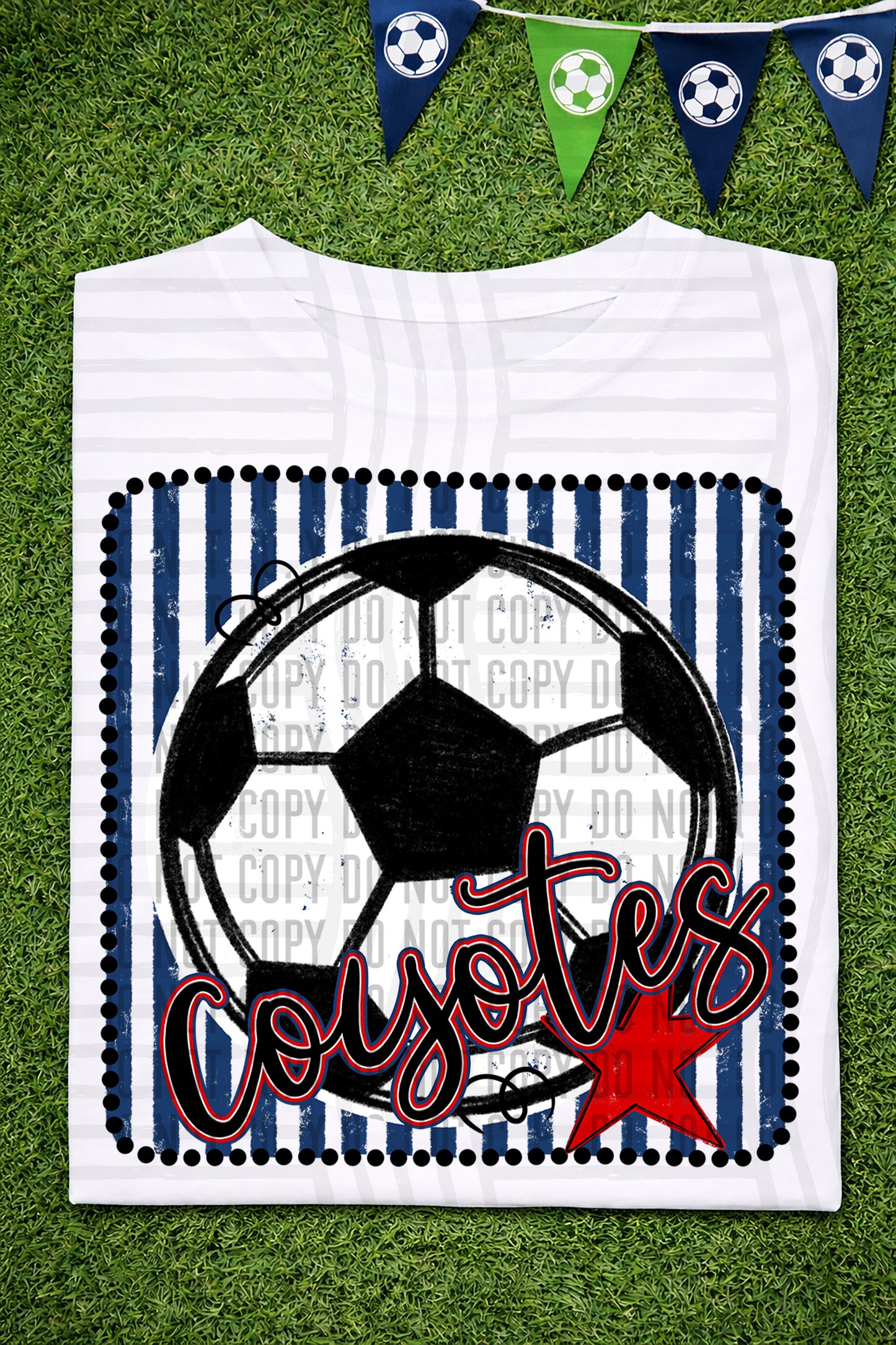 Soccer RWB Framed -  Custom + DROPDOWN - 300 DPI digital download