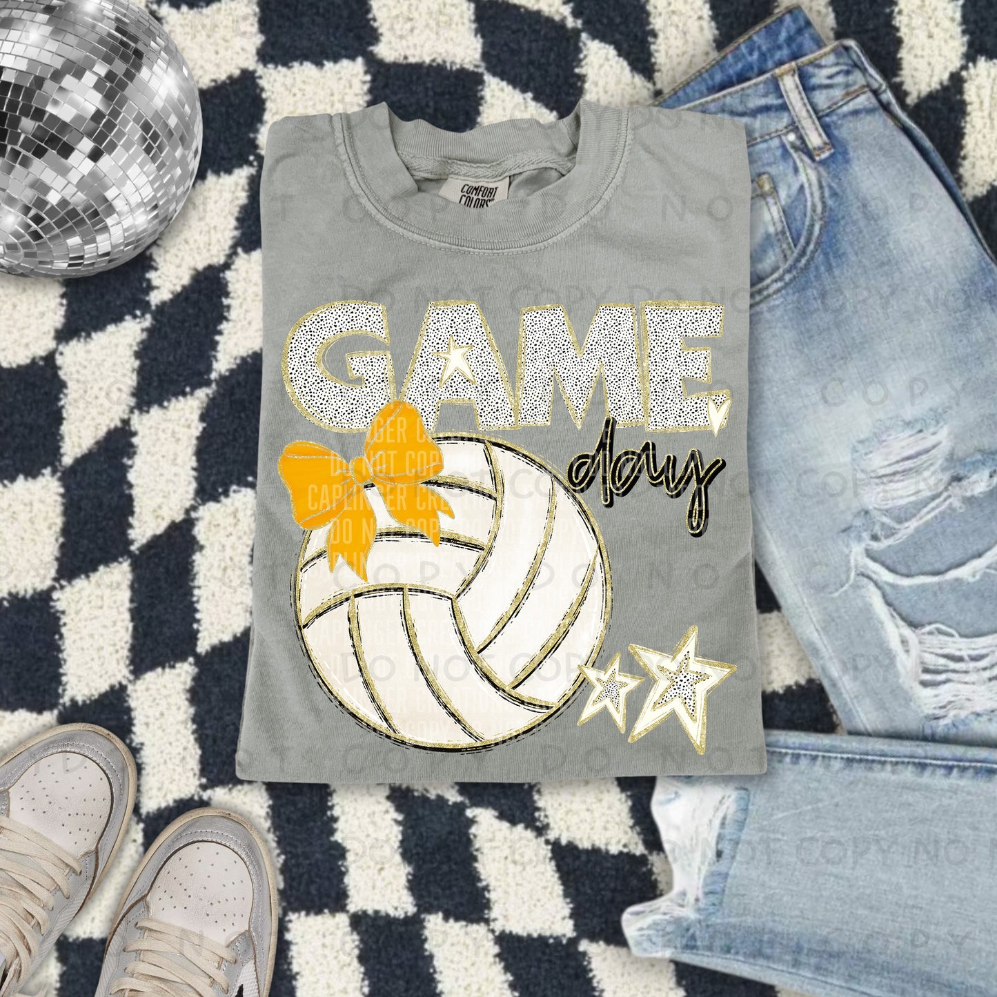 Game day Volleyball - Color Dropdown Digital Download 300DPI PNG FILE