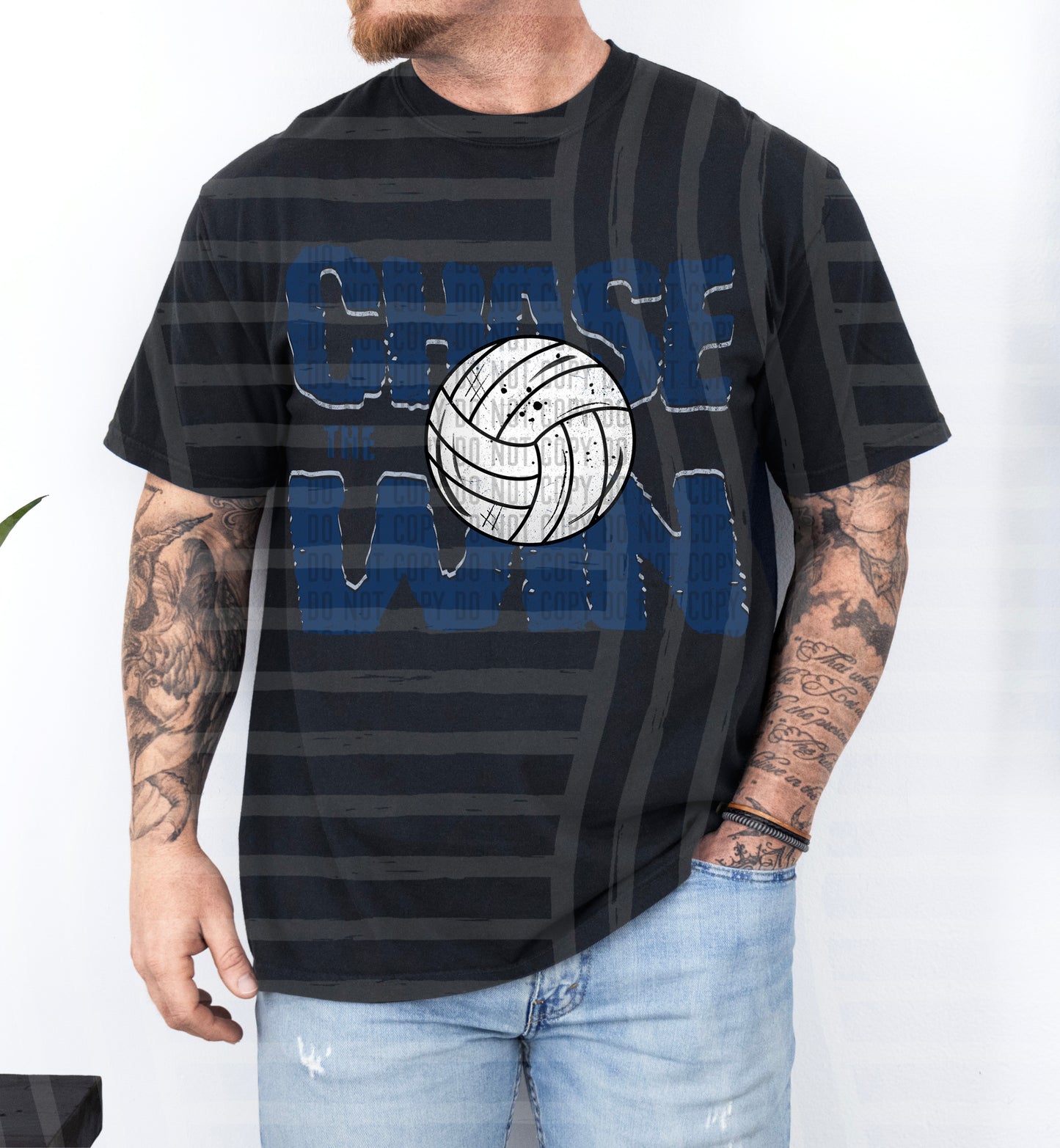 Chase the Win VOLLEYBALL - Color Dropdown Digital Download 300DPI PNG FILE