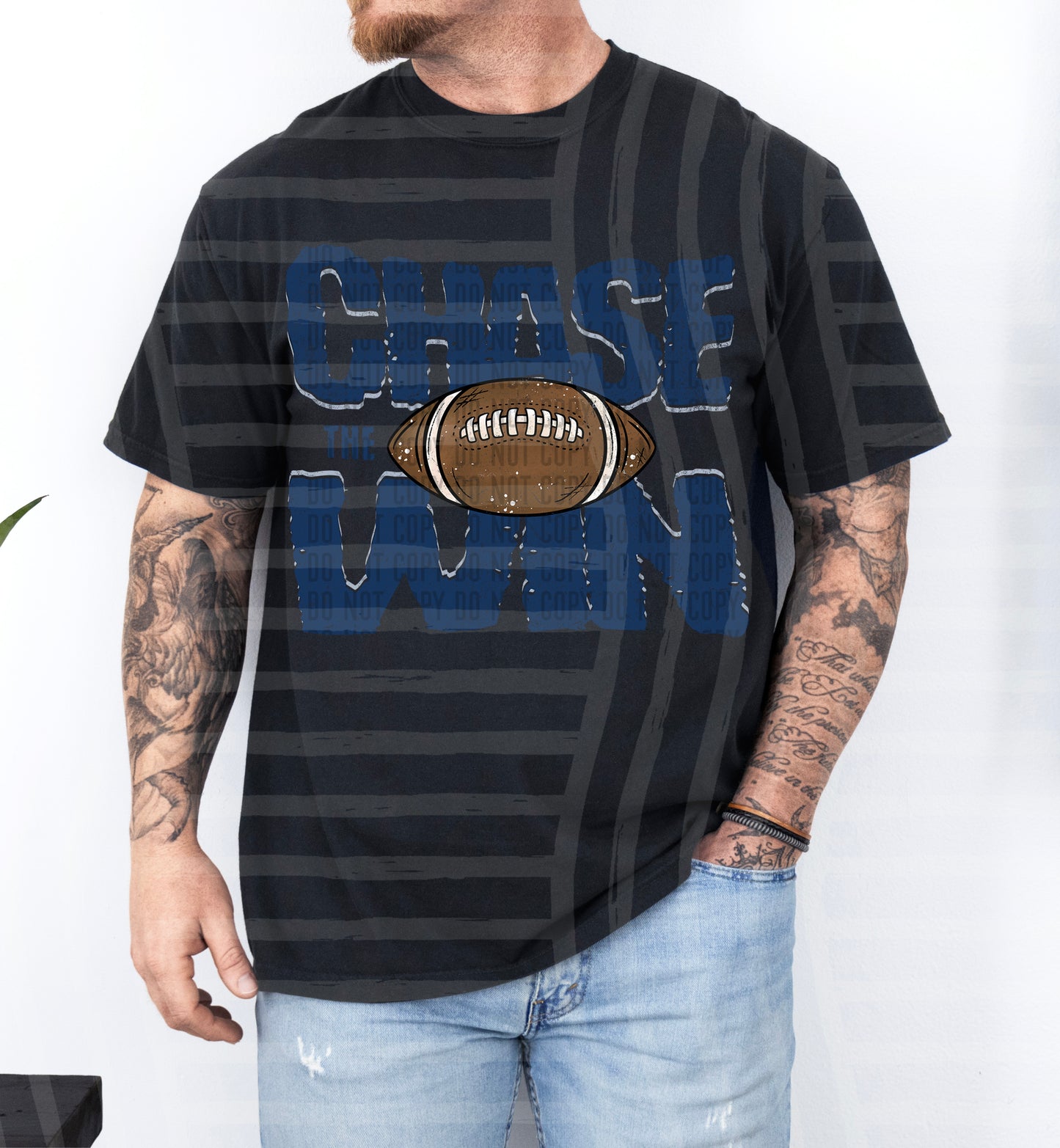 Chase the Win FOOTBALL - Color Dropdown Digital Download 300DPI PNG FILE