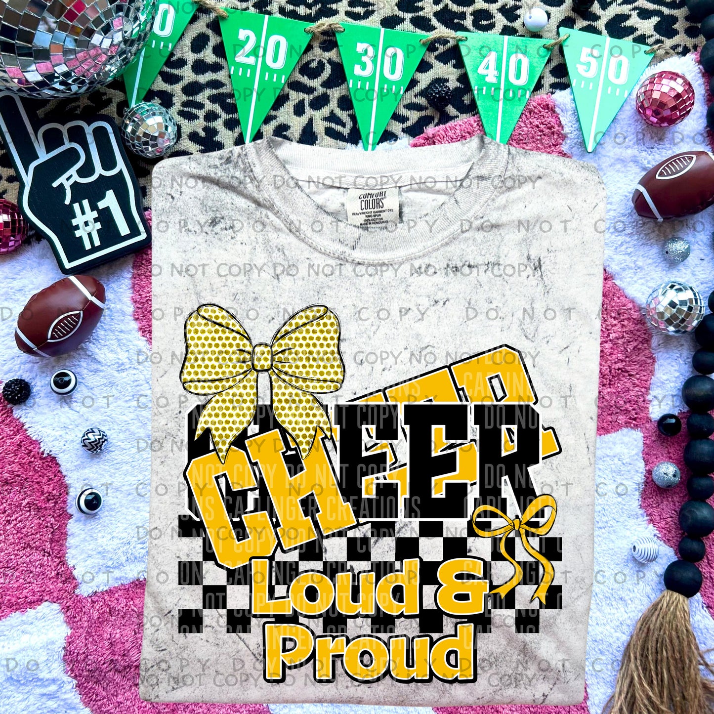 Cheer loud & proud - Color Dropdown Digital Download 300DPI PNG FILE