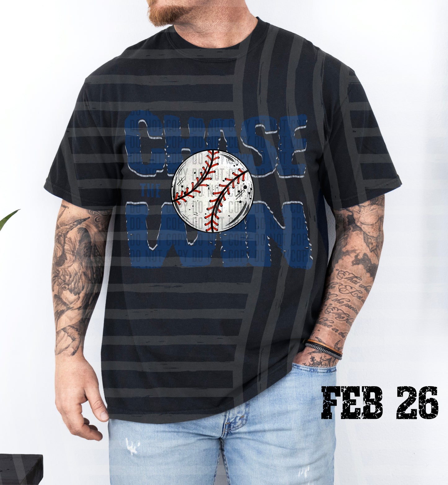 Chase the Win BASEBALL - Color Dropdown Digital Download 300DPI PNG FILE