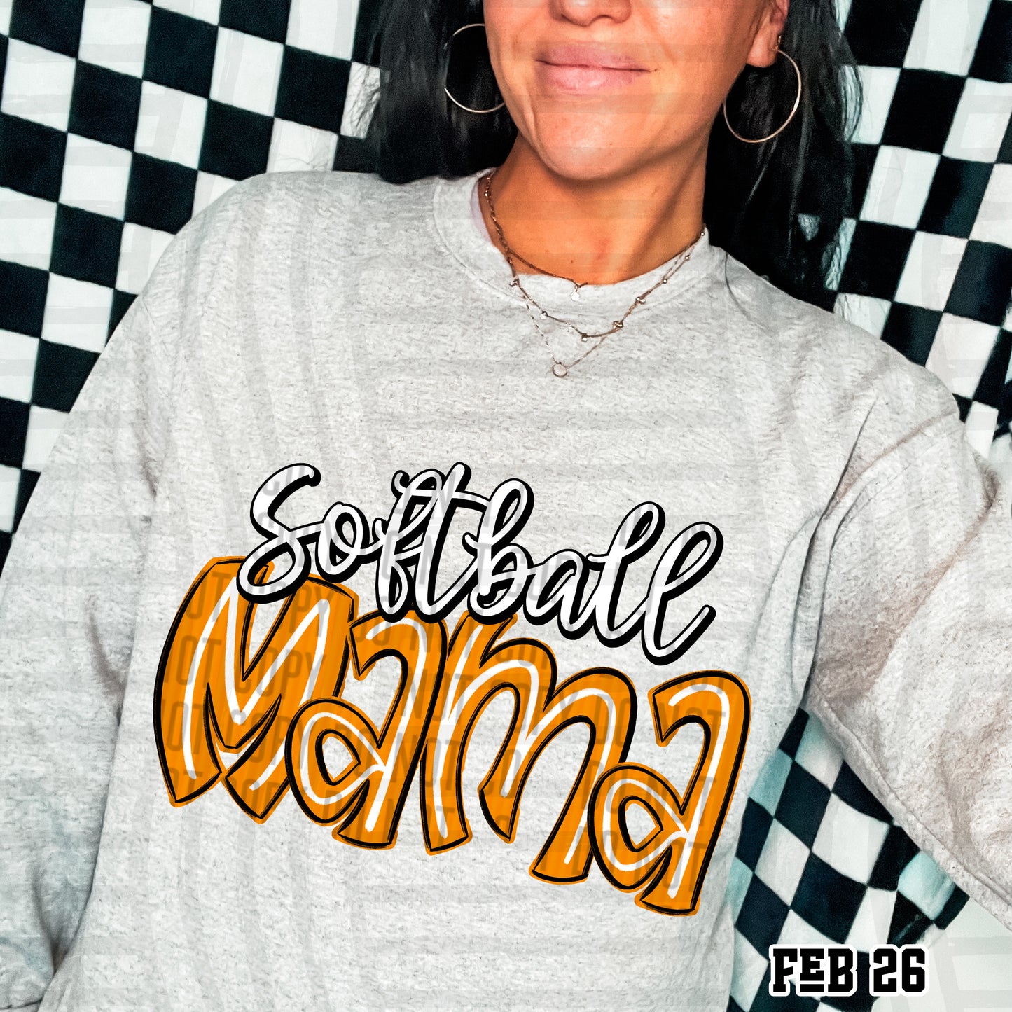 Softball Mama - Color Dropdown Digital Download 300DPI PNG FILE