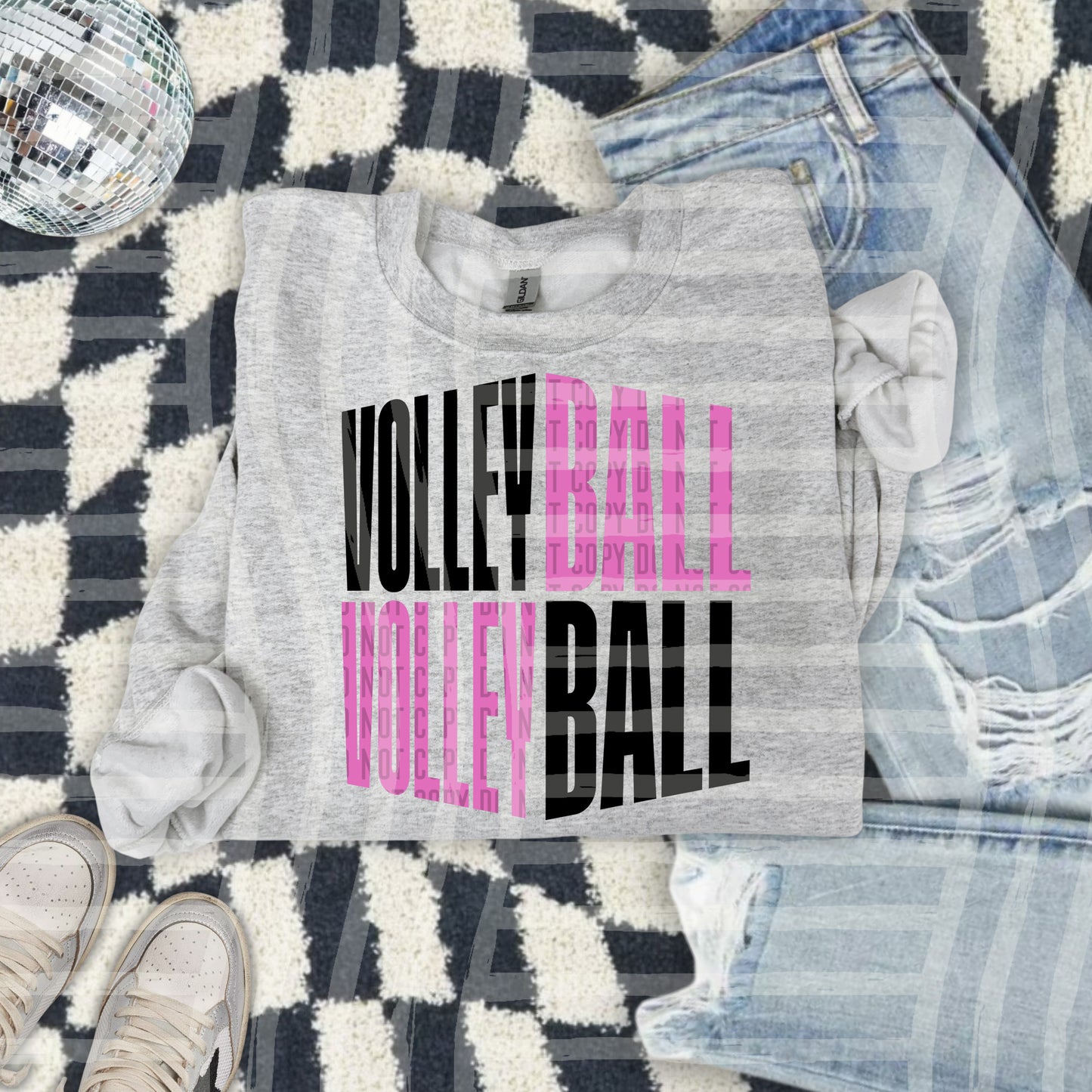 Volleyball word art - Color Dropdown Digital Download 300DPI PNG FILE