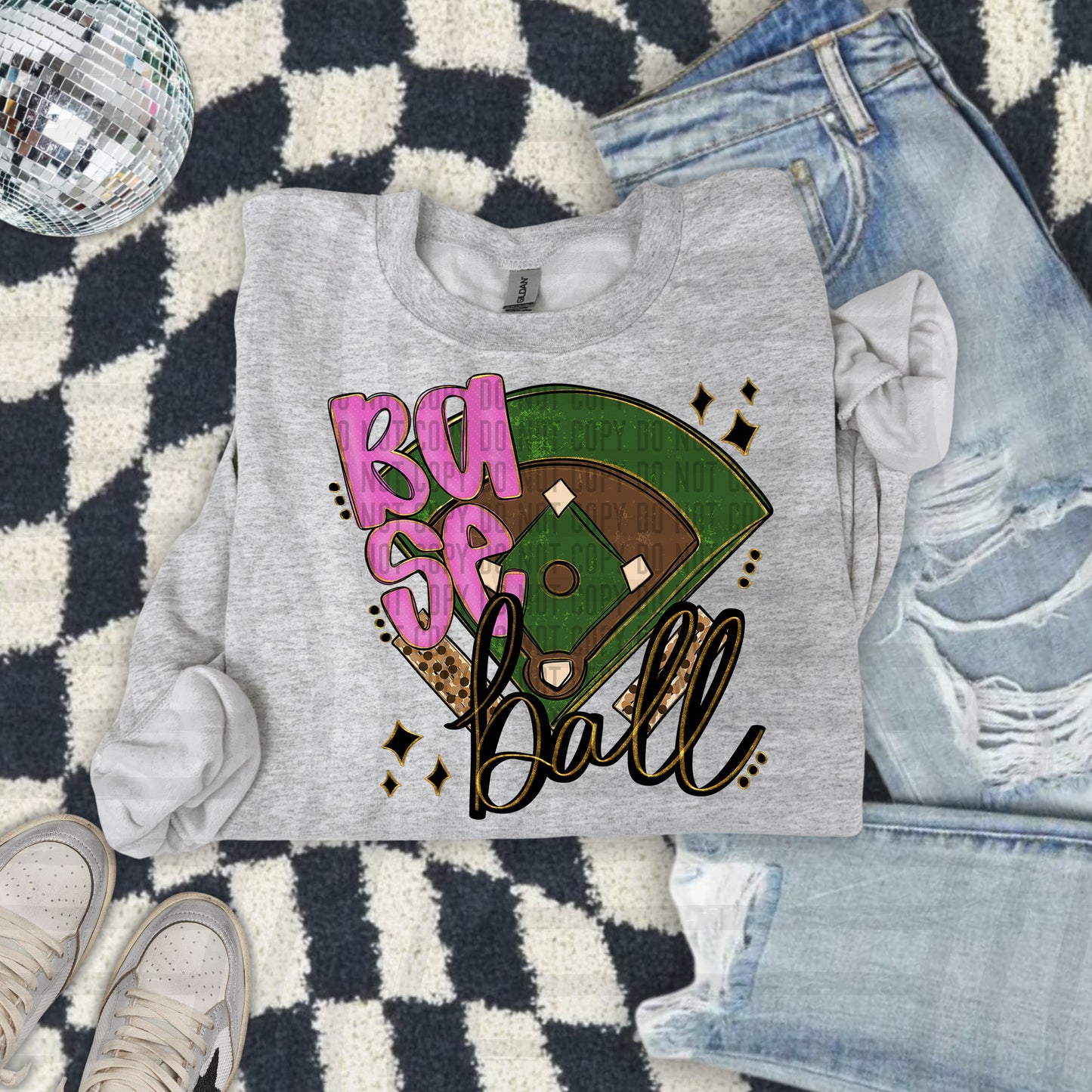 Baseball Field -Color Dropdown Digital Download 300DPI PNG FILE