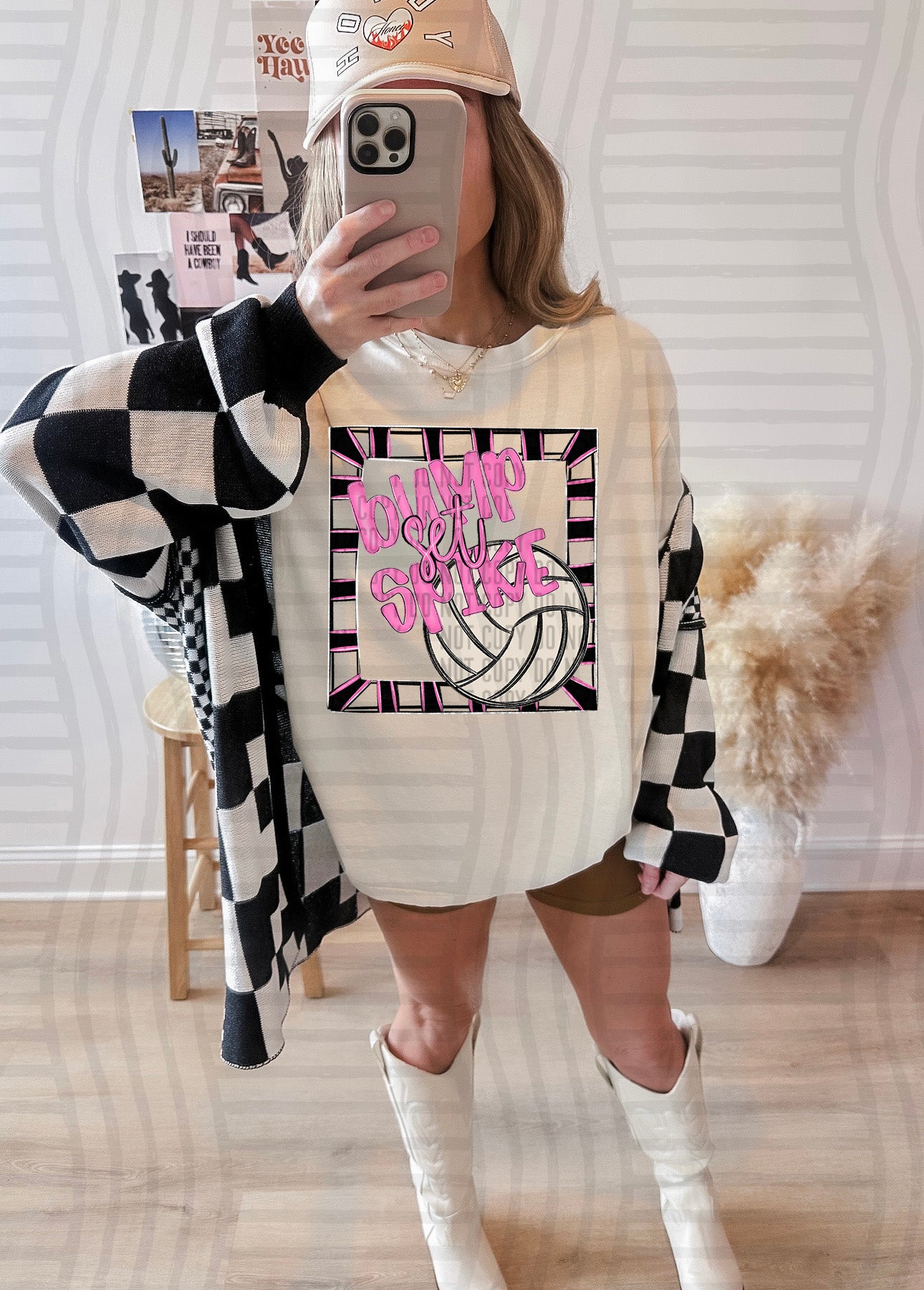 Bump, Set, Spike - Volleyball - Color Dropdown Digital Download 300DPI PNG FILE