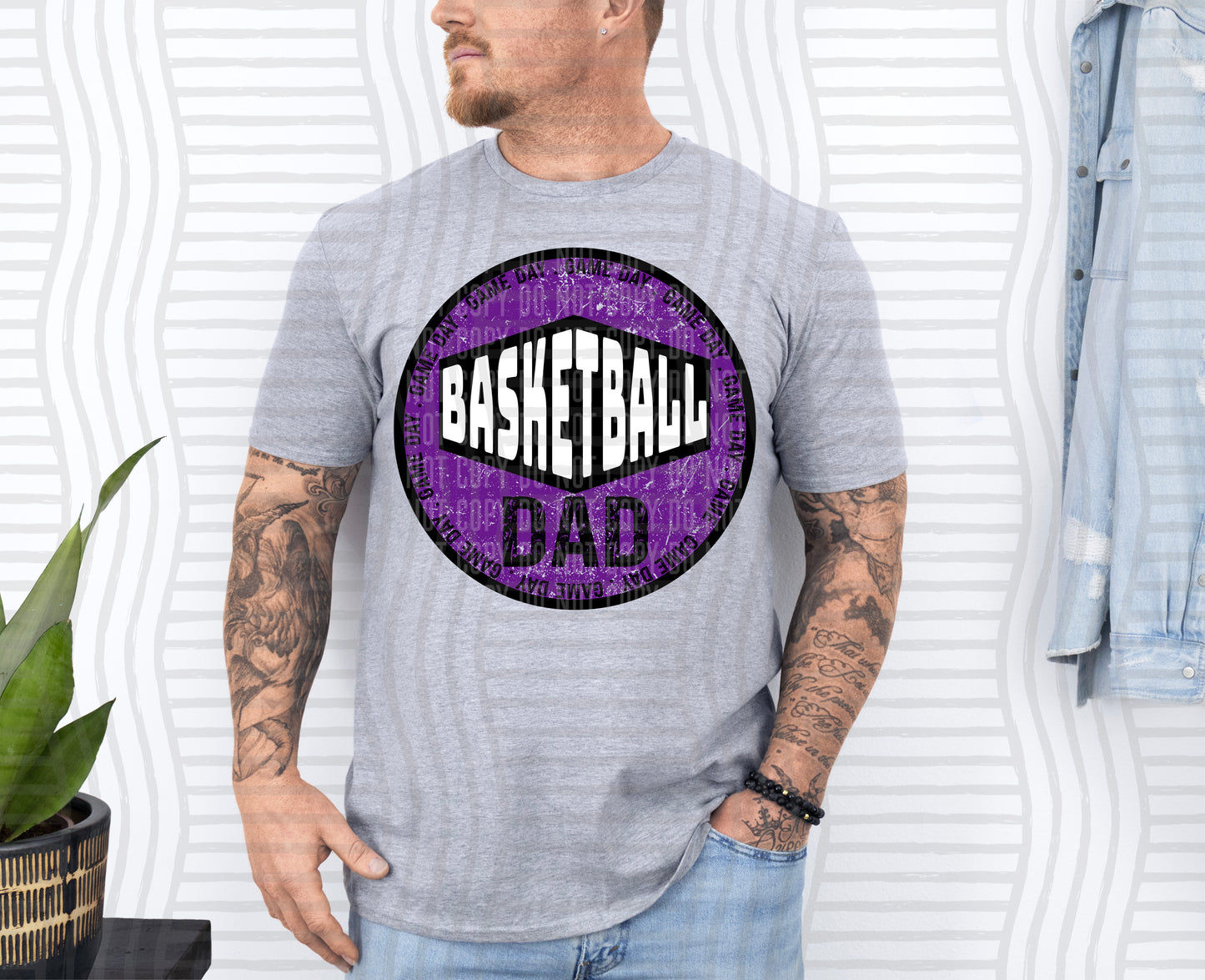 Basketball DAD -Color Dropdown Digital Download 300DPI PNG FILE