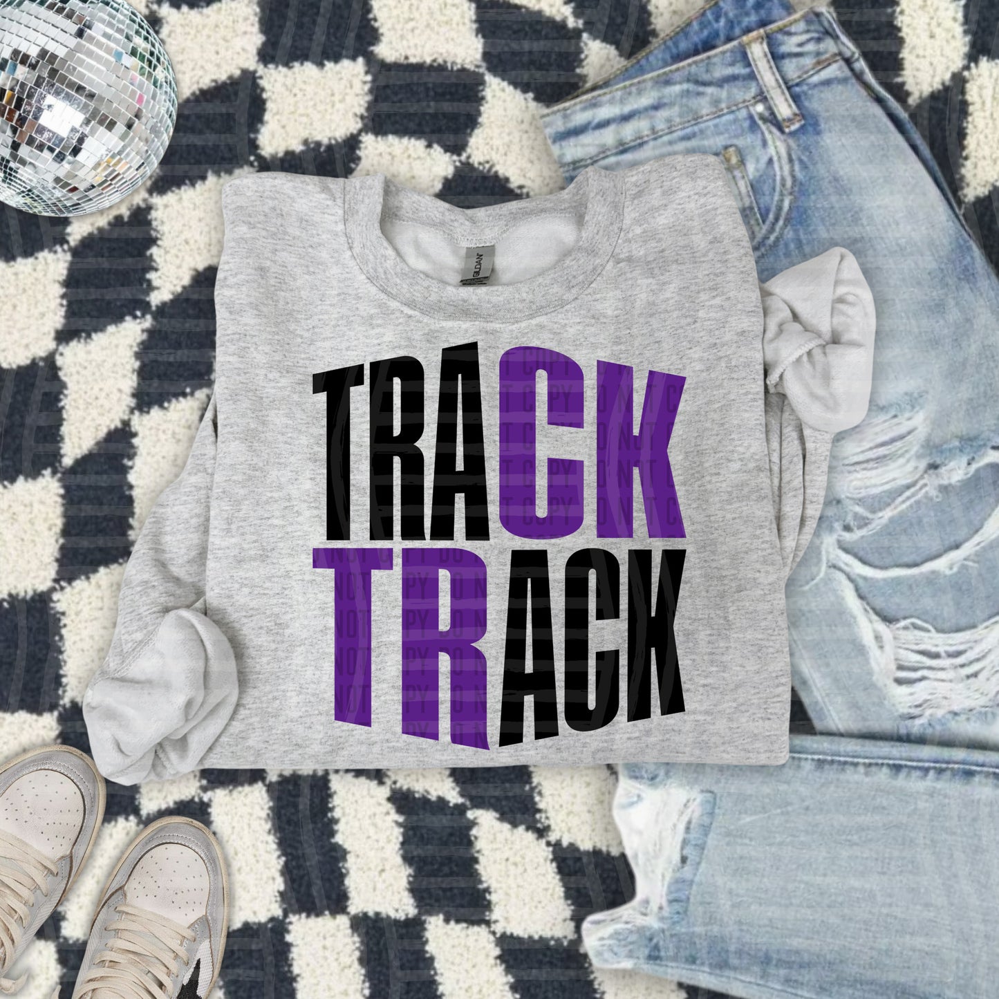 TRACK word art - Color Dropdown Digital Download 300DPI PNG FILE
