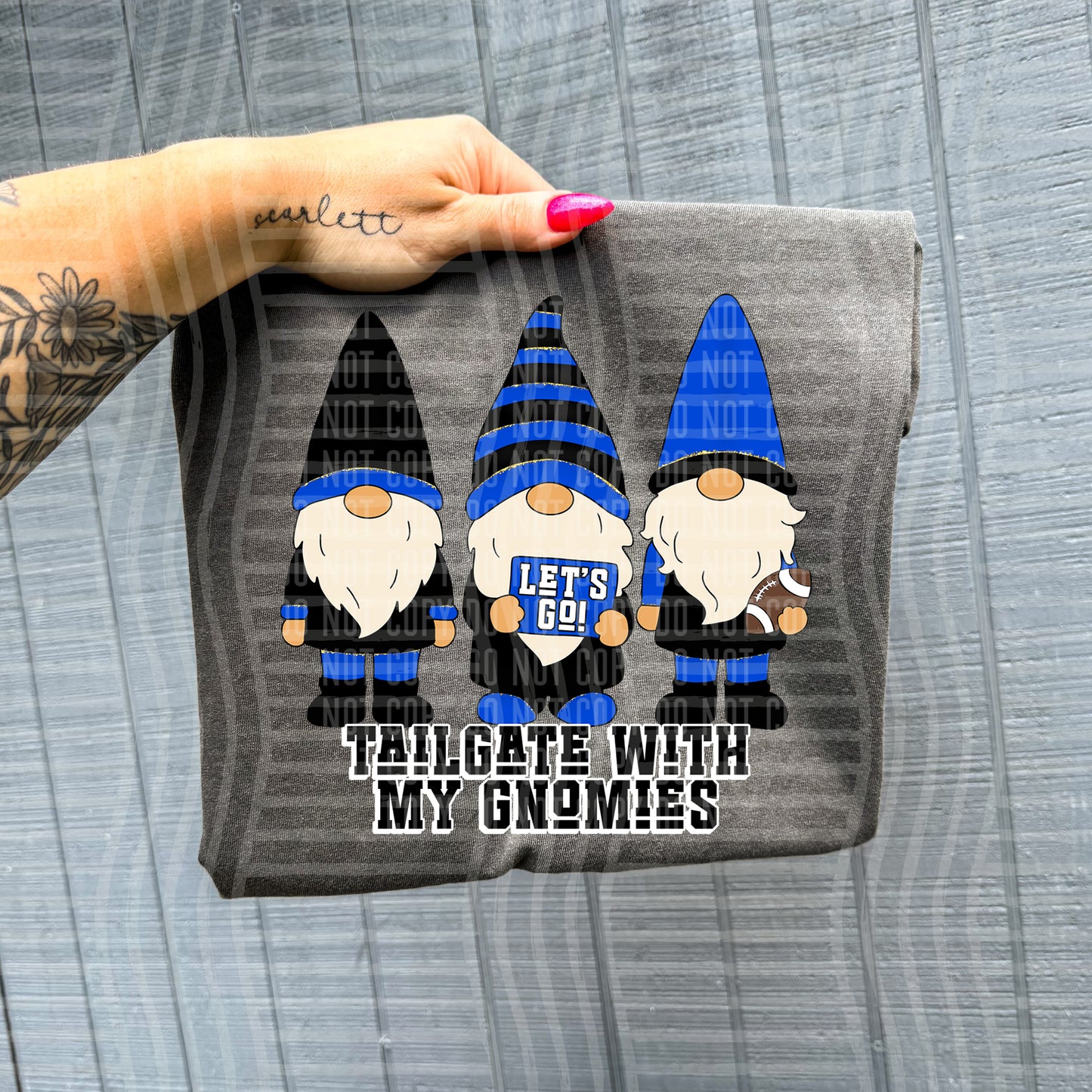 Tailgate with my gnomies - Color Dropdown Digital Download 300DPI PNG FILE