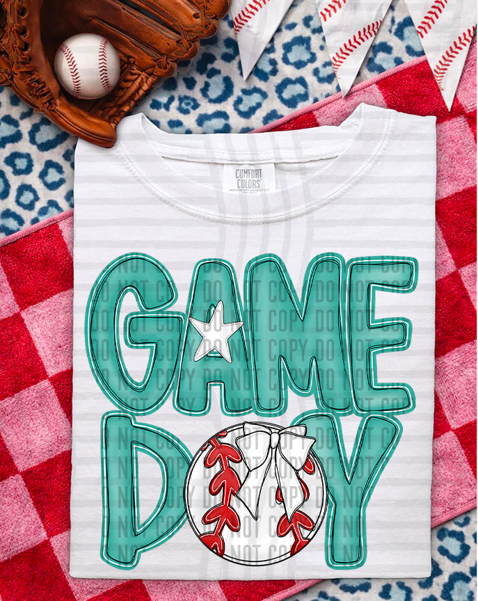 SOFTBALL - GAME DAY - Color Dropdown Digital Download 300DPI PNG FILE