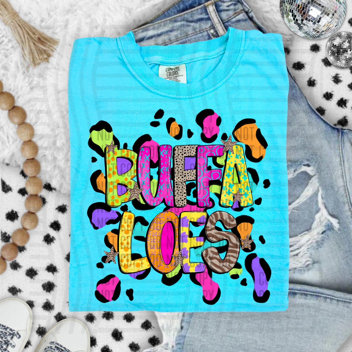 Funky Mix-Up Leopard Spot Mascots - Custom + Dropdown - 300 dpi Digital Download