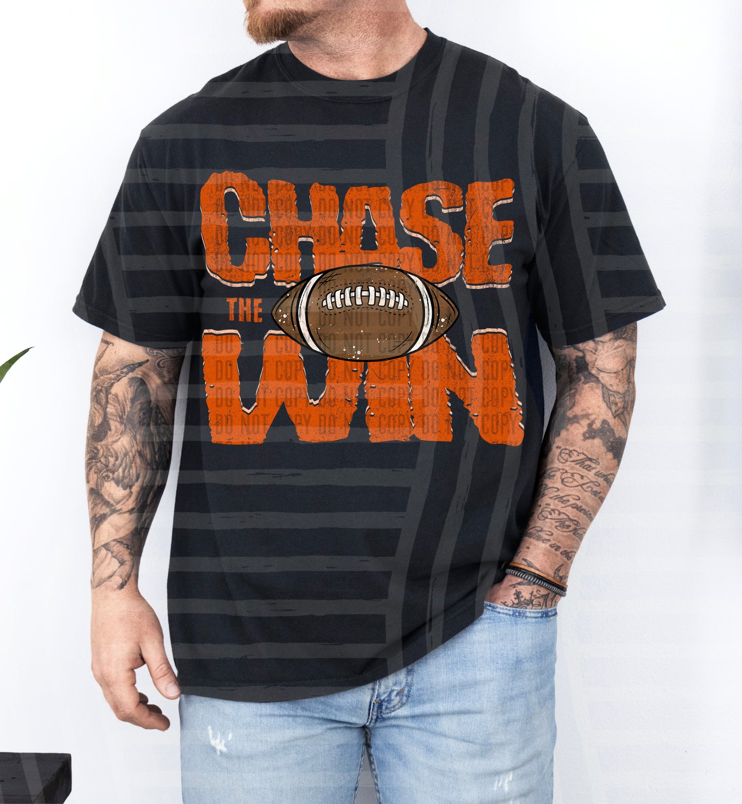 Chase the Win FOOTBALL - Color Dropdown Digital Download 300DPI PNG FILE