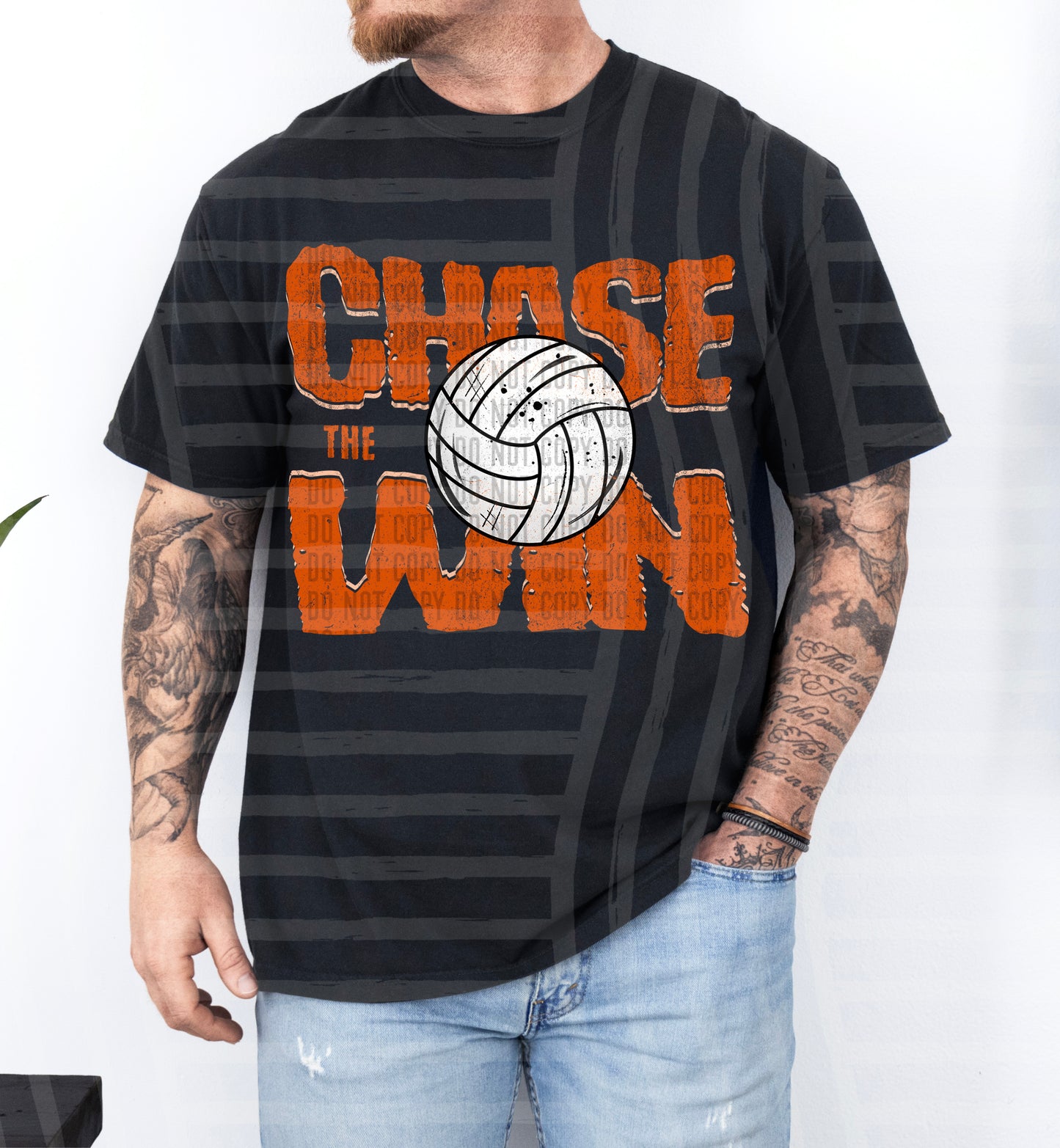 Chase the Win VOLLEYBALL - Color Dropdown Digital Download 300DPI PNG FILE