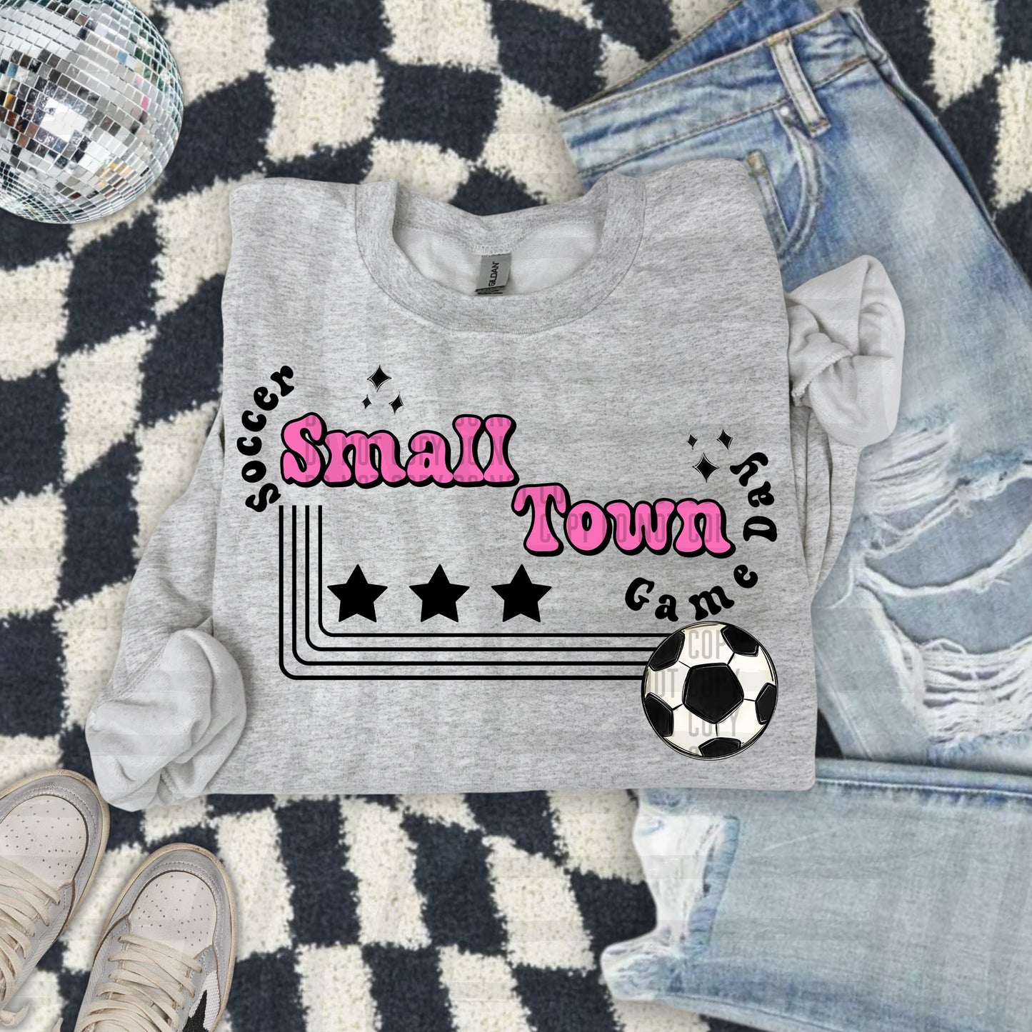 SOCCER - Small town - Color Dropdown Digital Download 300DPI PNG FILE