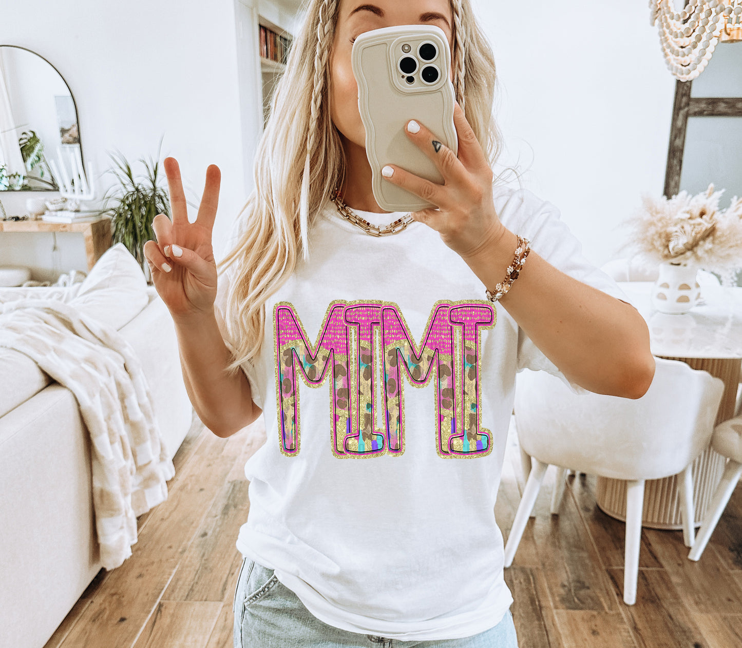 Preppy Leopard MOM NAMES (NO BOW) - DROPDOWN + CUSTOM - Digital Download 300DPI PNG FILE