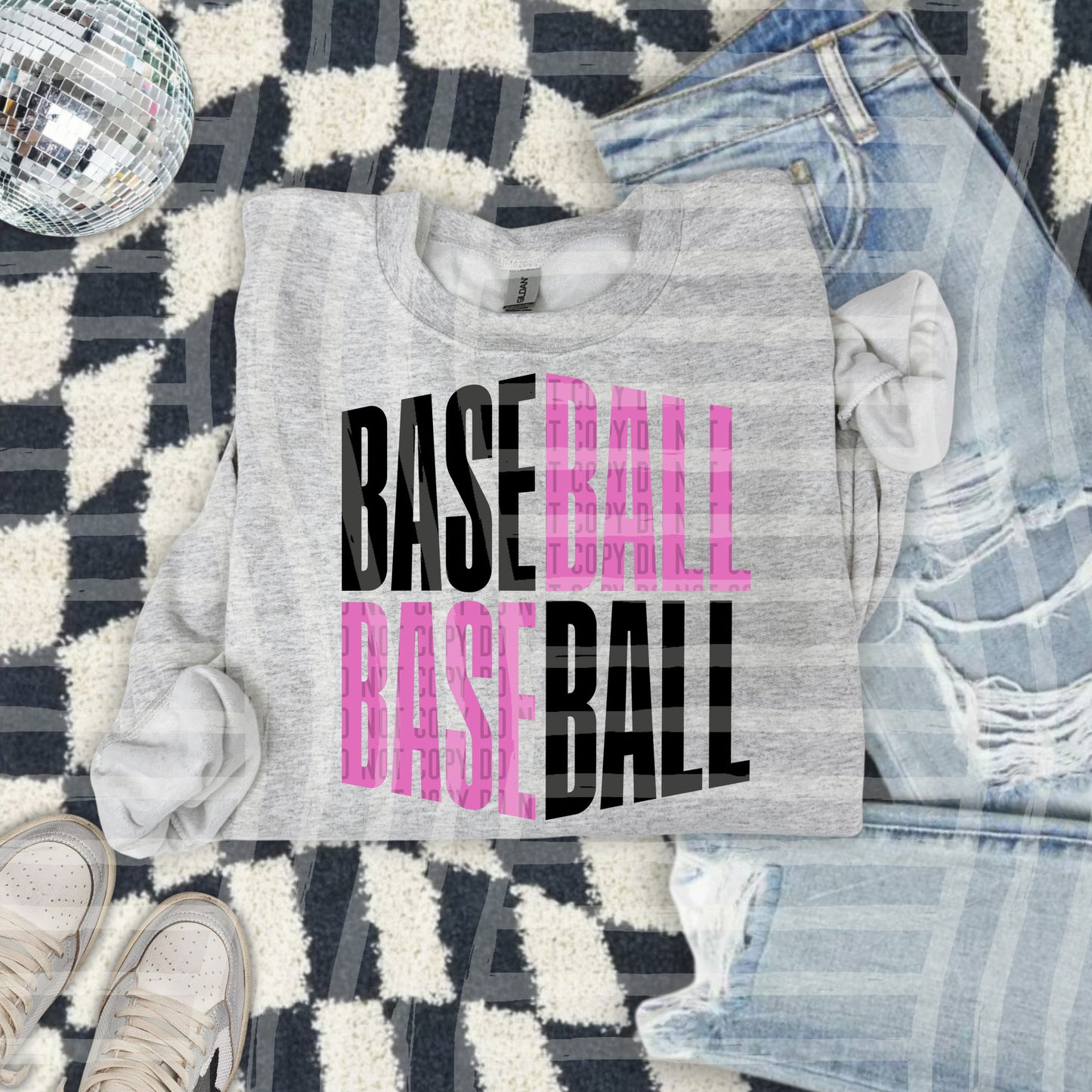 BASEBALL word art -Color Dropdown Digital Download 300DPI PNG FILE