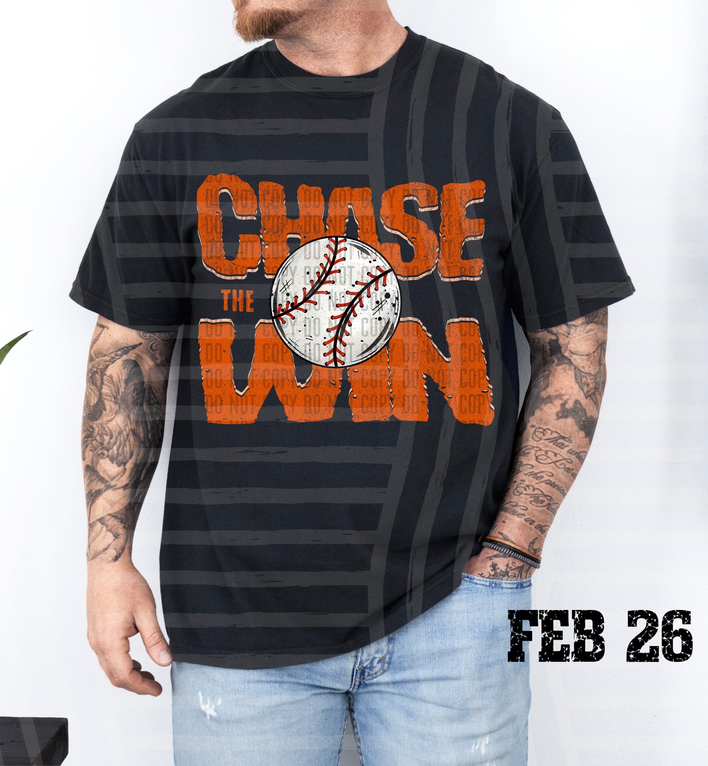 Chase the Win BASEBALL - Color Dropdown Digital Download 300DPI PNG FILE