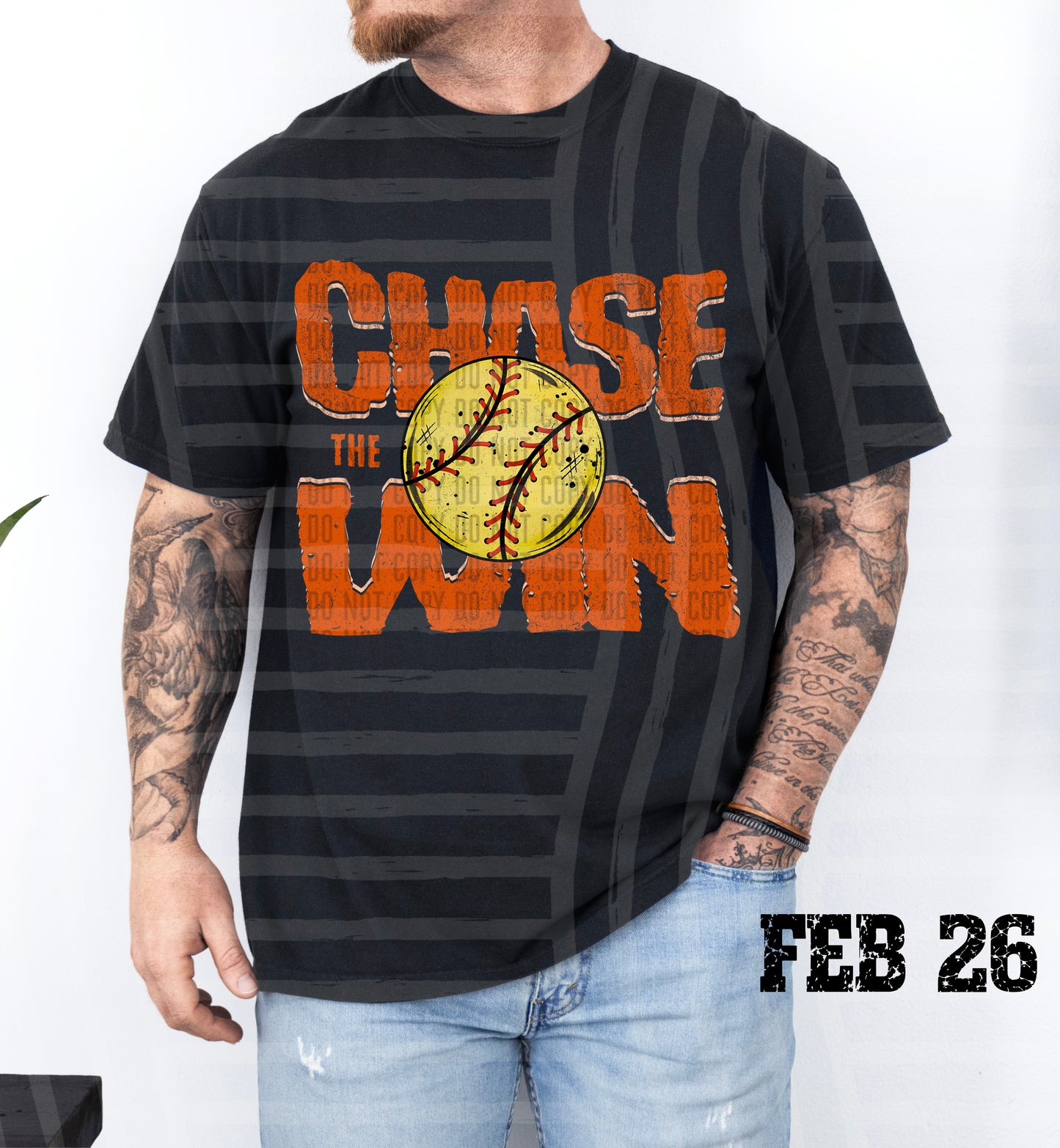 Chase the Win SOFTBALL - Color Dropdown Digital Download 300DPI PNG FILE