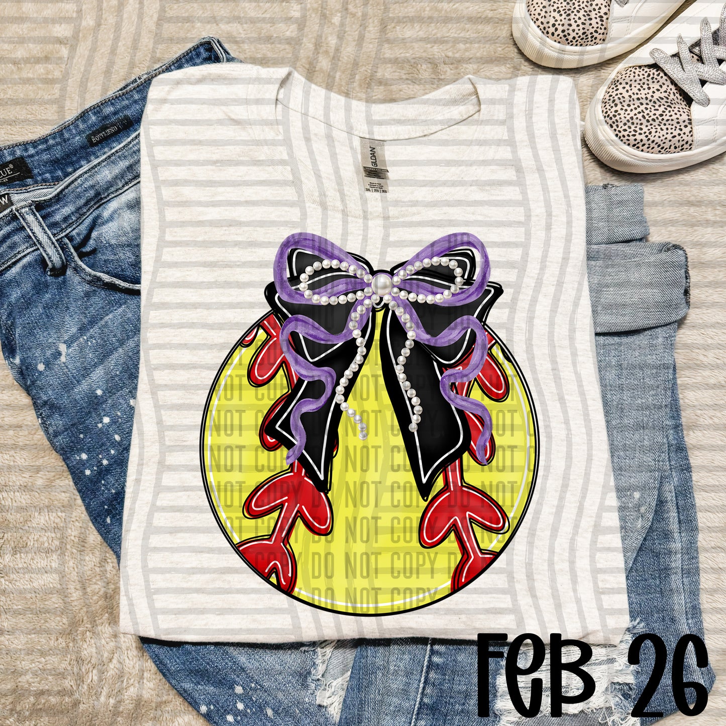 Softball Bows with Pearls  - Color Dropdown Digital Download 300DPI PNG FILE