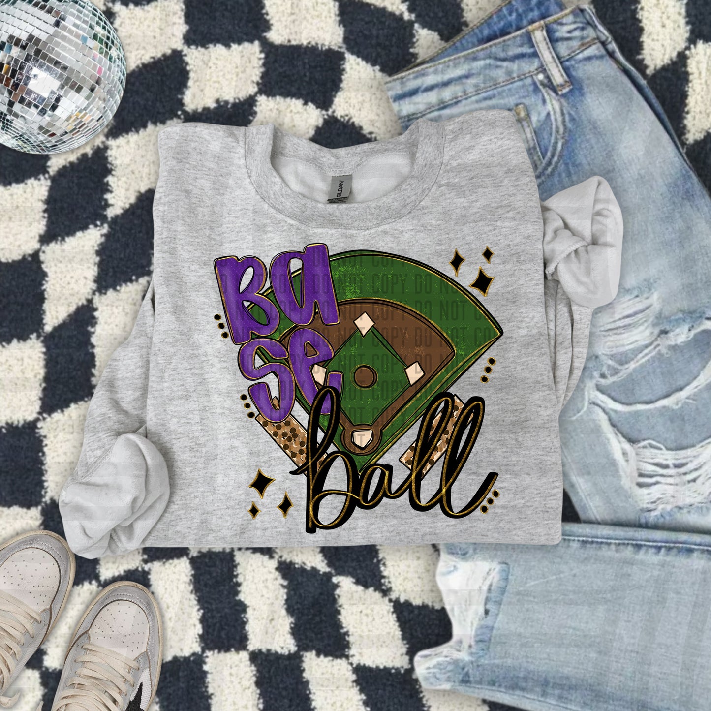 Baseball Field -Color Dropdown Digital Download 300DPI PNG FILE