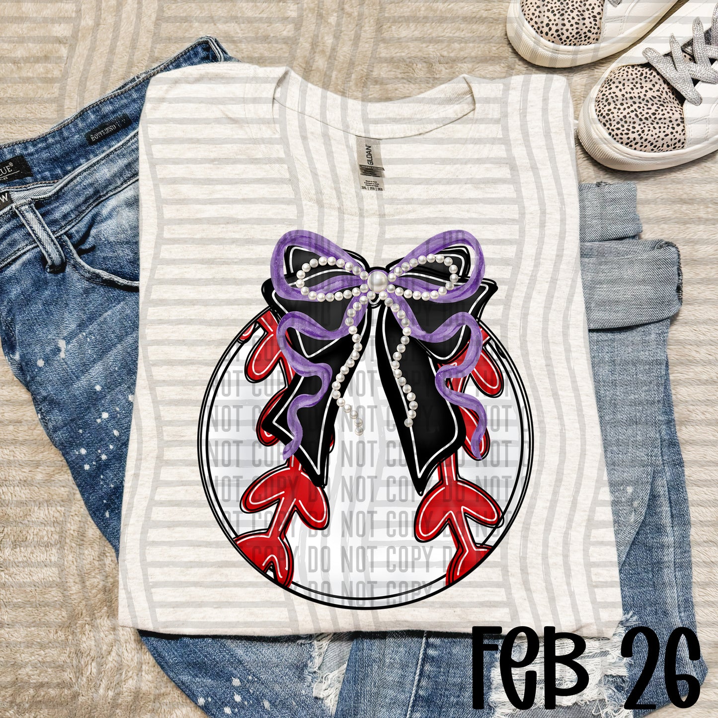 Baseball Bows with Pearls  - Color Dropdown Digital Download 300DPI PNG FILE