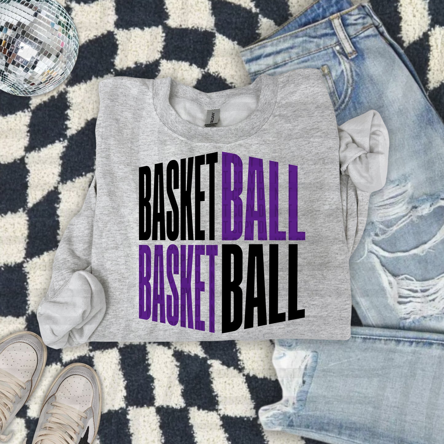 BASKETBALL Word Art -Color Dropdown Digital Download 300DPI PNG FILE