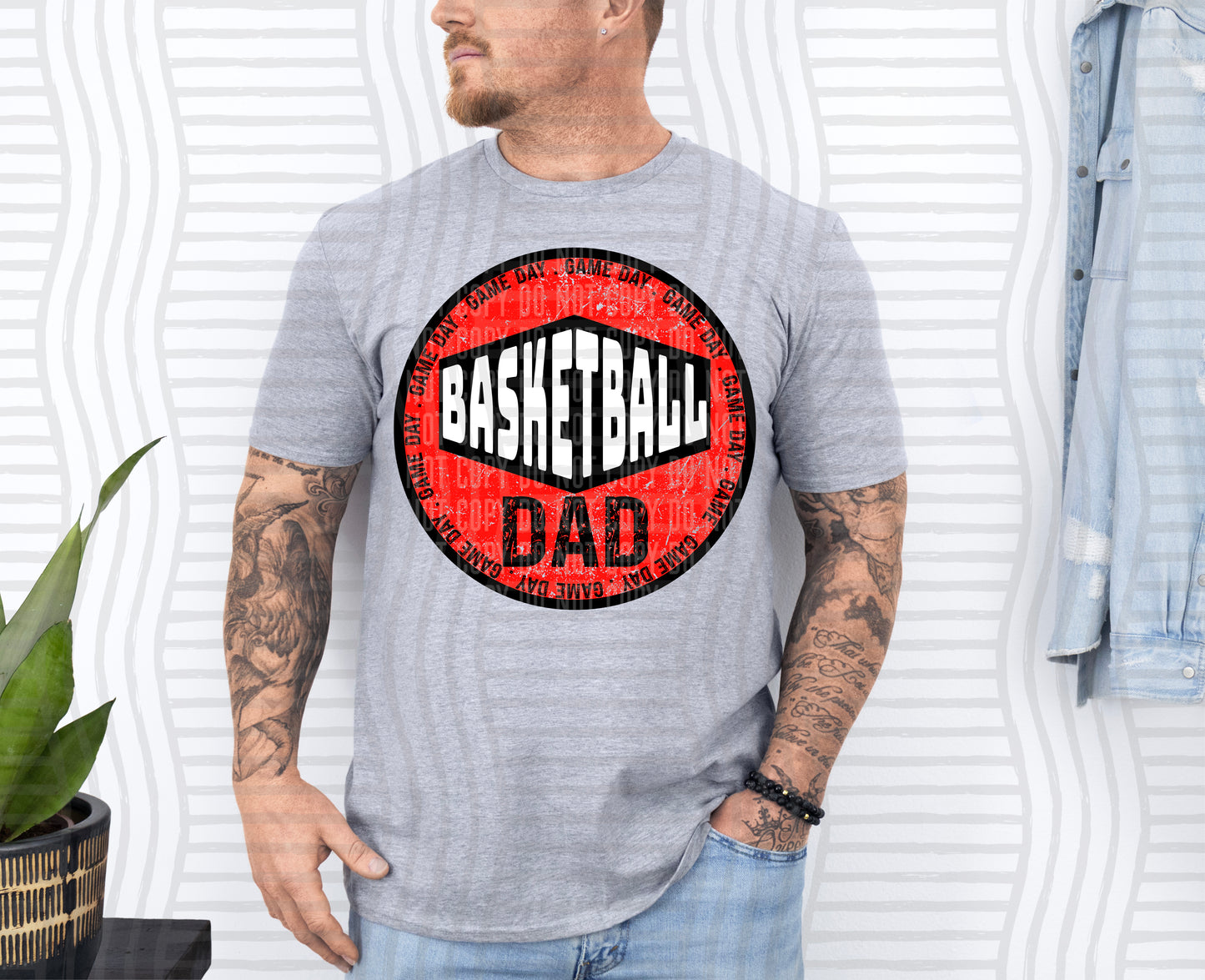 Basketball DAD -Color Dropdown Digital Download 300DPI PNG FILE